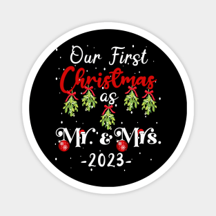 Our First Christmas as Mr and Mrs 2023 Magnet